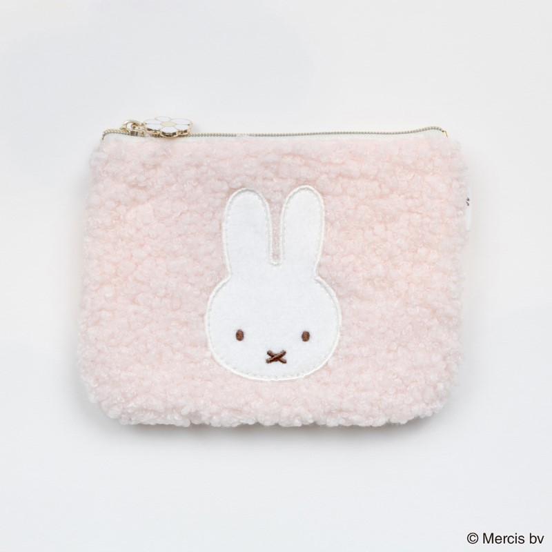 Miffy BOA ミニフラットポーチ/ピンク